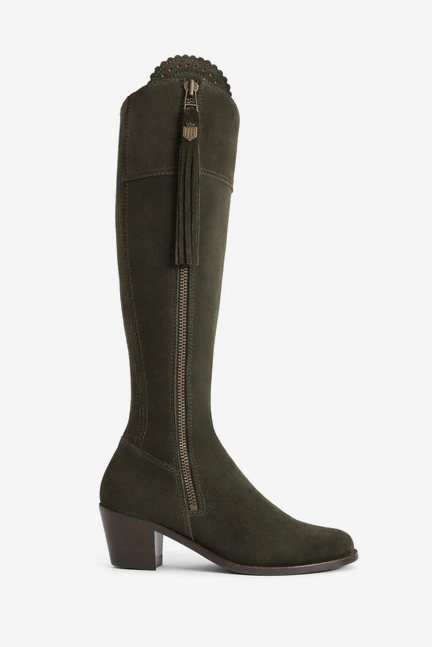 The Heeled Regina - Moss Green