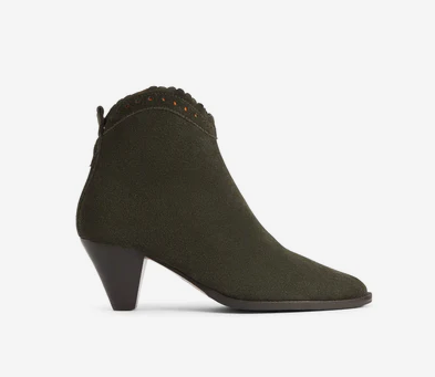 The Regina Ankle Boot - Moss Green